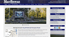 Desktop Screenshot of cityofmayflower.com